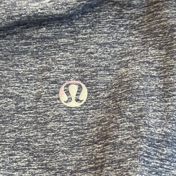 Lululemon Men's 1/2 Zip Long Sleeve Jacket Shirt Heather Blue Gray Run Gym SMALL - Picture 3 of 11